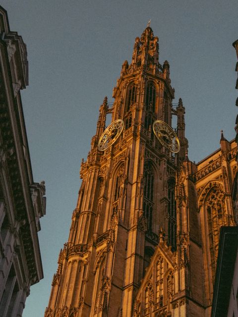 Gothic glow. · Antwerp, Belgium